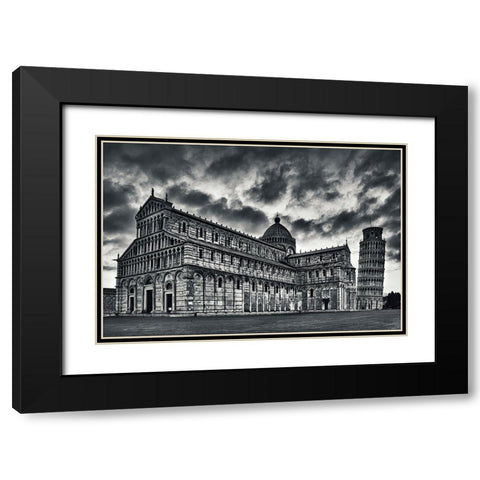 Architectural Lesson Black Modern Wood Framed Art Print with Double Matting by Ian Nedelcu, Mihai