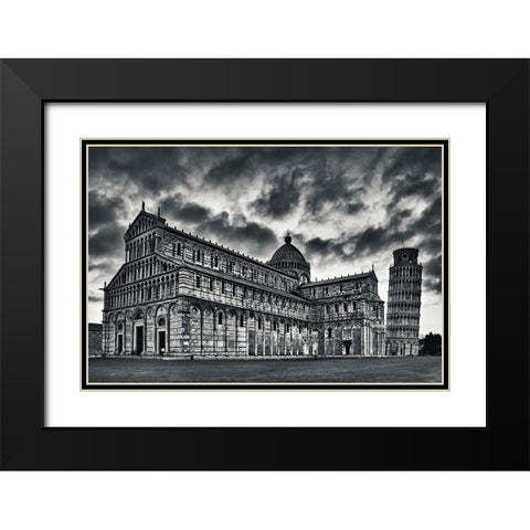 Architectural Lesson Black Modern Wood Framed Art Print with Double Matting by Ian Nedelcu, Mihai