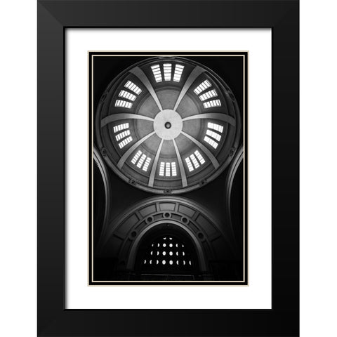 Untitled Black Modern Wood Framed Art Print with Double Matting by Hishamtwhed