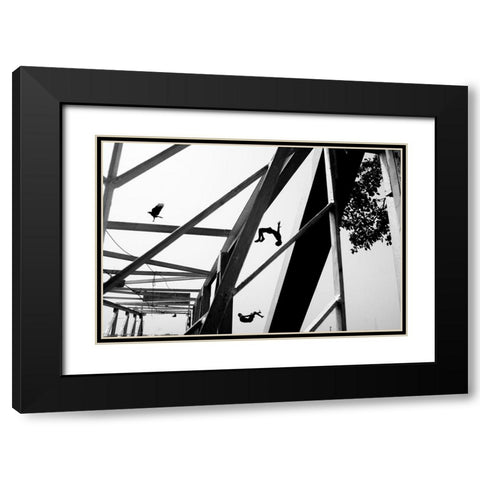 Kolkata-2022 Black Modern Wood Framed Art Print with Double Matting by Ganguly, Ananway