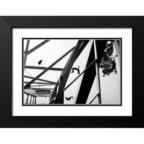 Kolkata-2022 Black Modern Wood Framed Art Print with Double Matting by Ganguly, Ananway