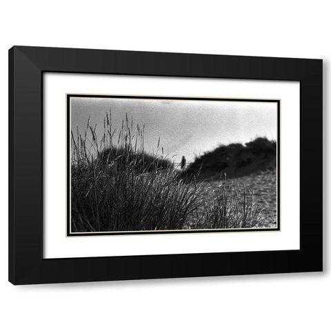 Despite The Night Black Modern Wood Framed Art Print with Double Matting by Aurora