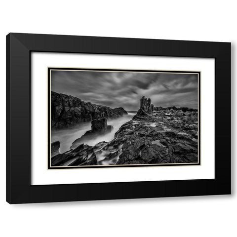 The Land Before Time Black Modern Wood Framed Art Print with Double Matting by Sowter, Ashley
