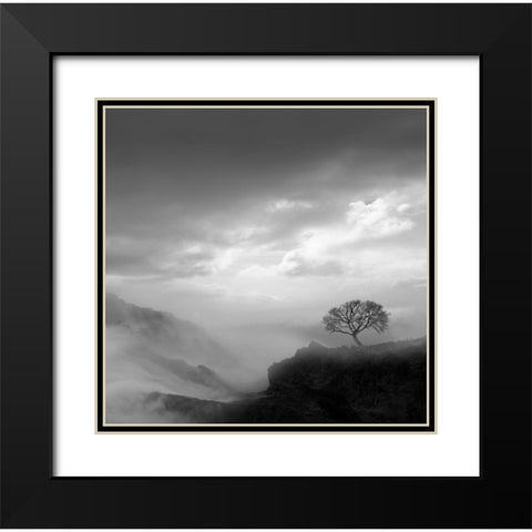 Dreams Black Modern Wood Framed Art Print with Double Matting by Nodeh, Mostafa