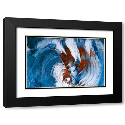 The Snake And The Clovn Black Modern Wood Framed Art Print with Double Matting by Westum, Heidi