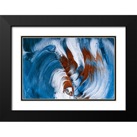 The Snake And The Clovn Black Modern Wood Framed Art Print with Double Matting by Westum, Heidi