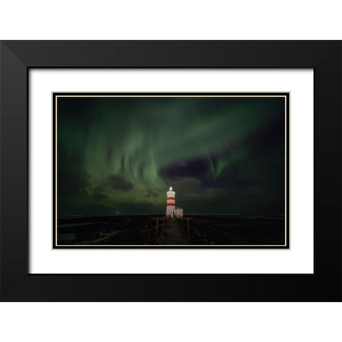 Travel Into A Lighthouse Black Modern Wood Framed Art Print with Double Matting by Nunez Buj, Rodrigo