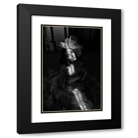 Captured In Light Black Modern Wood Framed Art Print with Double Matting by Dixon, Colin