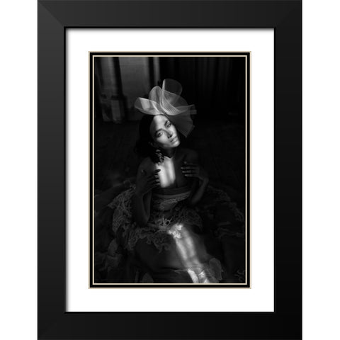 Captured In Light Black Modern Wood Framed Art Print with Double Matting by Dixon, Colin