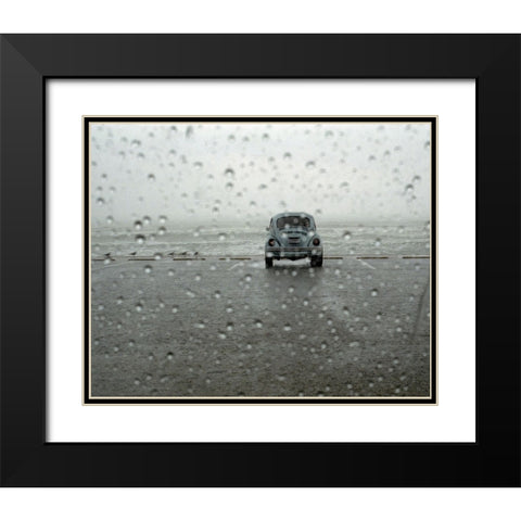 Off Season Black Modern Wood Framed Art Print with Double Matting by Strelok