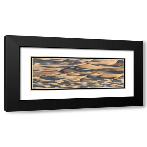 Sand Waves Black Modern Wood Framed Art Print with Double Matting by Chapman, Michael