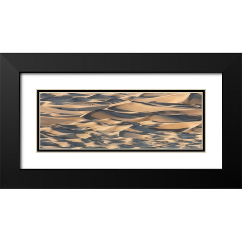 Sand Waves Black Modern Wood Framed Art Print with Double Matting by Chapman, Michael