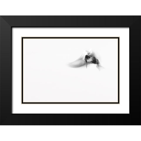 In...M O T I O N Black Modern Wood Framed Art Print with Double Matting by Elkahlawi, Ahmed