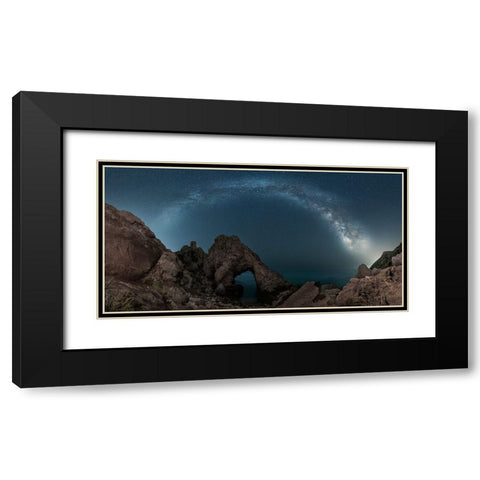 From Another Planet Black Modern Wood Framed Art Print with Double Matting by Jose Guillen, Manuel