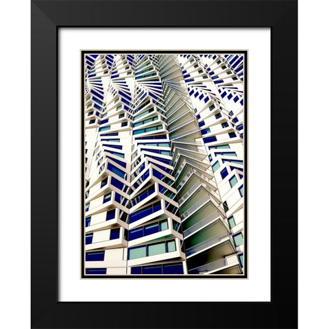 Rooms with a view Black Modern Wood Framed Art Print with Double Matting by Wechsler, Robin