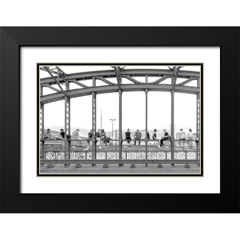 Quitting Time I Black Modern Wood Framed Art Print with Double Matting by Richter, Regine