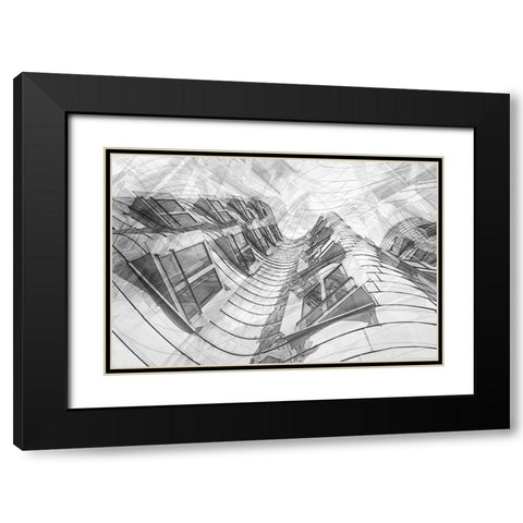 Top Floor Apartments Black Modern Wood Framed Art Print with Double Matting by Schleicher-Schwarz, Roswitha