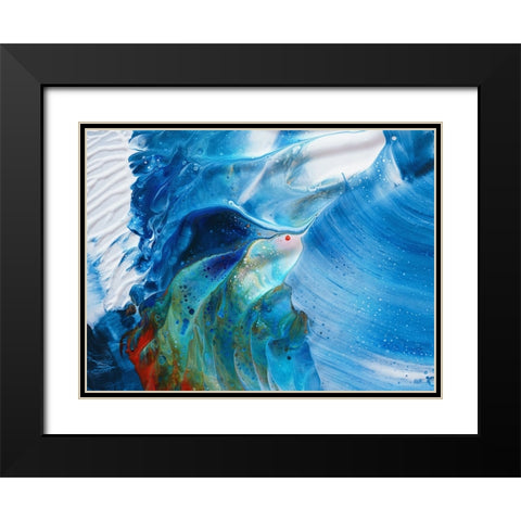 Flying Into The Waves Black Modern Wood Framed Art Print with Double Matting by Westum, Heidi
