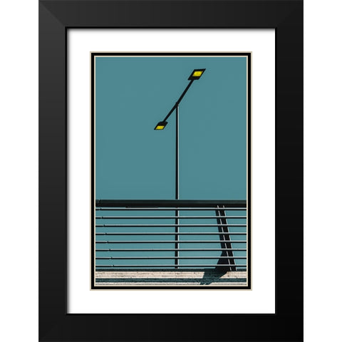 Daylight Black Modern Wood Framed Art Print with Double Matting by Ruckert, Stephan