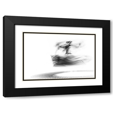 Spinning Black Modern Wood Framed Art Print with Double Matting by Ragab, Hesham