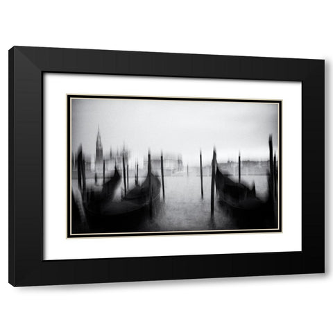 Sognare a Venezia Black Modern Wood Framed Art Print with Double Matting by Hullot Scalvenzi, Benjamine
