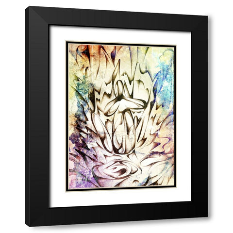 The blow flower art Black Modern Wood Framed Art Print with Double Matting by Kulik, Rafal
