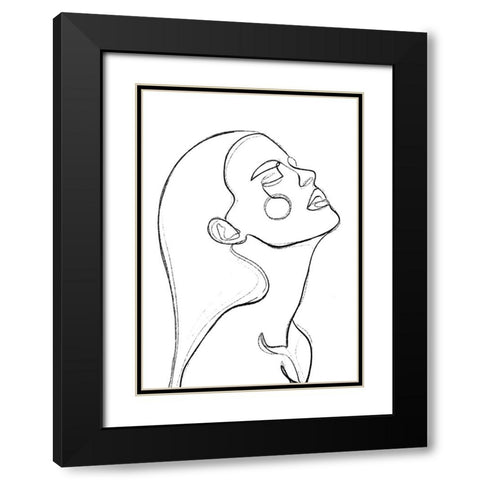 The Heat Black Modern Wood Framed Art Print with Double Matting by Treechild
