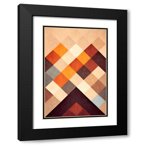 The Pyramid Black Modern Wood Framed Art Print with Double Matting by Treechild