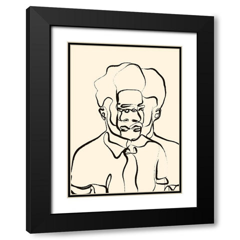 The Past And The Future Black Modern Wood Framed Art Print with Double Matting by Treechild