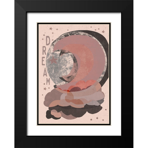 Dream (Light Version) Black Modern Wood Framed Art Print with Double Matting by Treechild