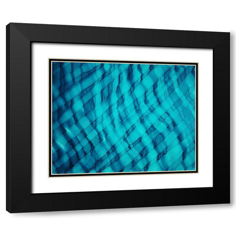 Teally Ripple horizontal Black Modern Wood Framed Art Print with Double Matting by Mann, Tara