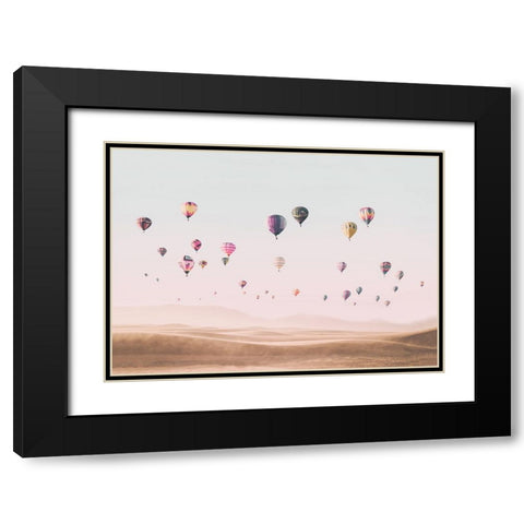 Around the World Black Modern Wood Framed Art Print with Double Matting by Pienaar, Kathrin