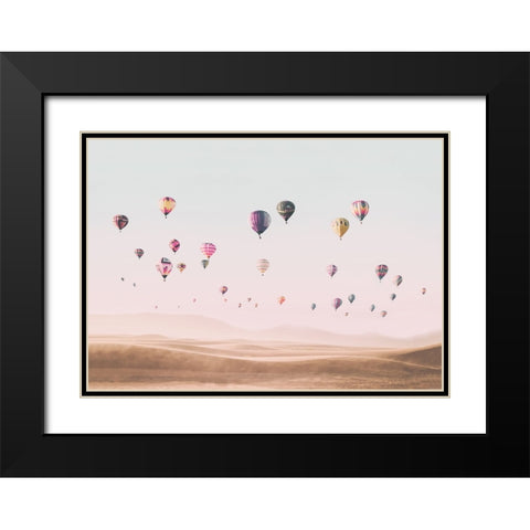Around the World Black Modern Wood Framed Art Print with Double Matting by Pienaar, Kathrin