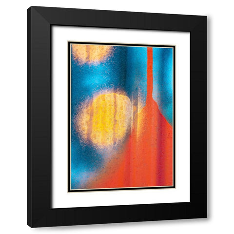 Untitled Black Modern Wood Framed Art Print with Double Matting by Ali Amir, Abbas