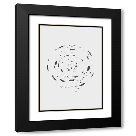 Chaos Black Modern Wood Framed Art Print with Double Matting by Grace Agustin, Wendy