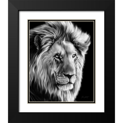 Leo II Black Modern Wood Framed Art Print with Double Matting by Amihere, Lord