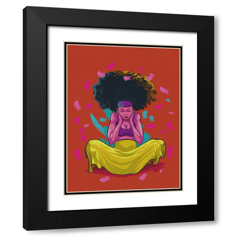 the color queen Black Modern Wood Framed Art Print with Double Matting by msonthe, Joshua