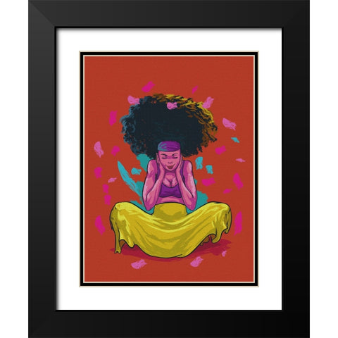 the color queen Black Modern Wood Framed Art Print with Double Matting by msonthe, Joshua