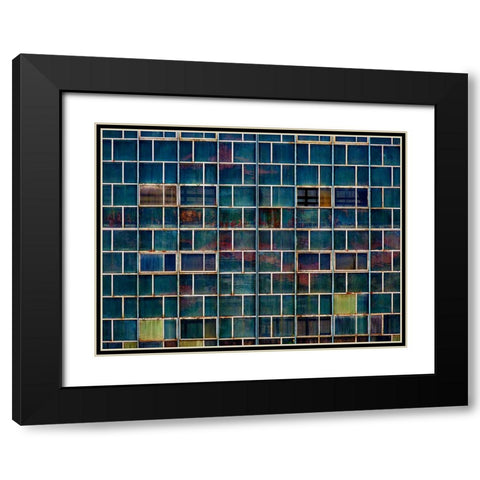 stories Black Modern Wood Framed Art Print with Double Matting by Surleac, Marius