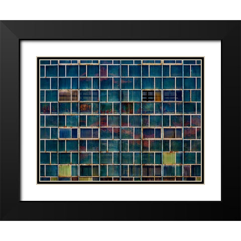 stories Black Modern Wood Framed Art Print with Double Matting by Surleac, Marius