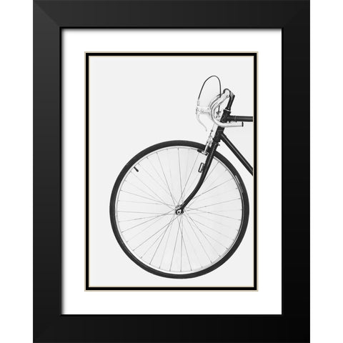 Bicycle Black Modern Wood Framed Art Print with Double Matting by Pienaar, Kathrin