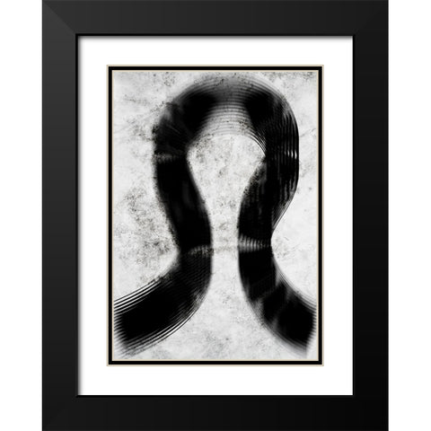 Drift Black Modern Wood Framed Art Print with Double Matting by Elmoudden, Omar
