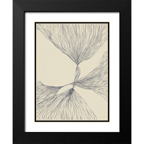 Interaction #2 Black Modern Wood Framed Art Print with Double Matting by Galitsyna, Alisa