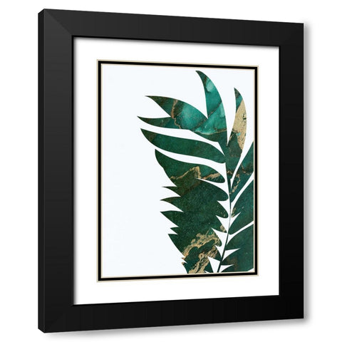 Tropical leaf 2 Black Modern Wood Framed Art Print with Double Matting by Manovski, Sarah