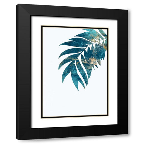 Tropical leaf 3 Black Modern Wood Framed Art Print with Double Matting by Manovski, Sarah
