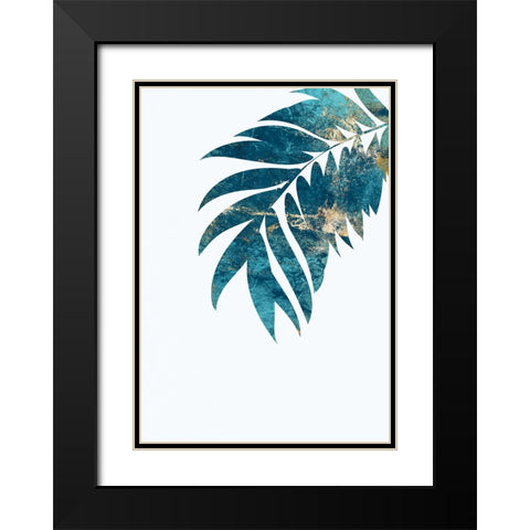 Tropical leaf 3 Black Modern Wood Framed Art Print with Double Matting by Manovski, Sarah