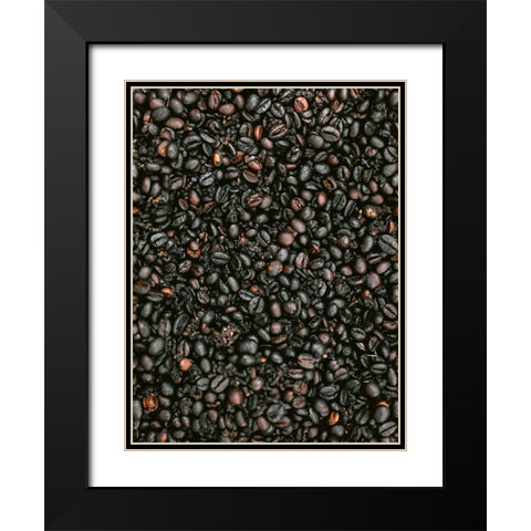Coffee Black Modern Wood Framed Art Print with Double Matting by Zwart, Raisa