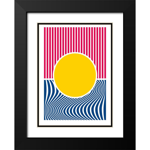 Simple Black Modern Wood Framed Art Print with Double Matting by Ortiz, Sergio