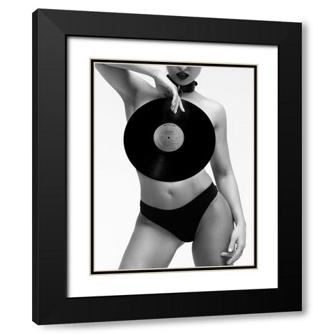 Love It To Death Black Modern Wood Framed Art Print with Double Matting by Drake, David