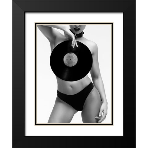 Love It To Death Black Modern Wood Framed Art Print with Double Matting by Drake, David